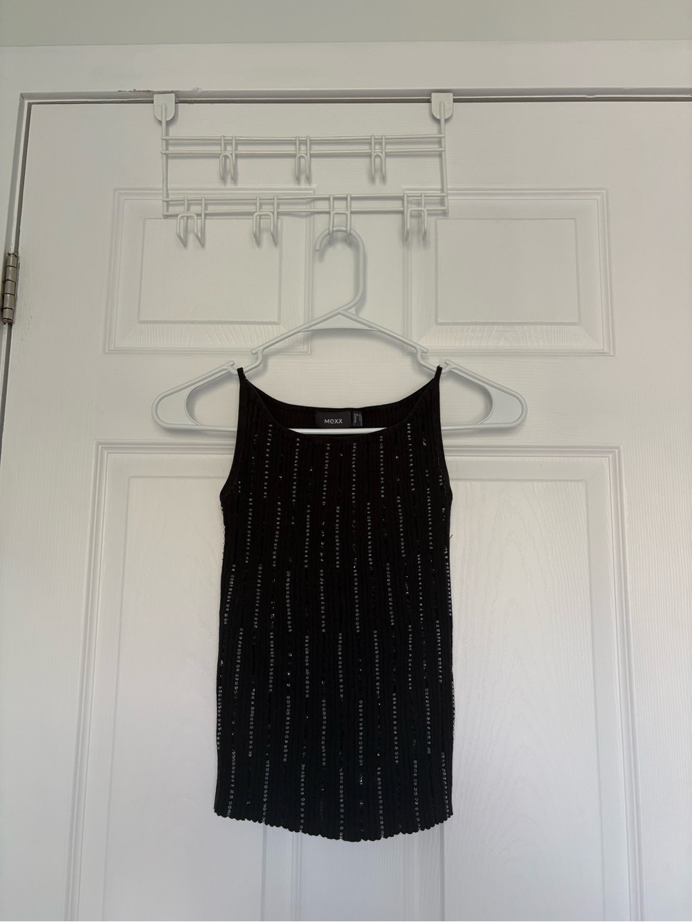 Black Beaded Sleeveless top